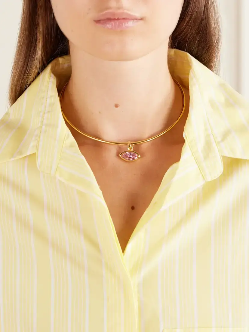 Martha Calvo Protection Sapphire Gold-toned Necklace | Thumbnail 2 Martha Calvo Protection Sapphire Gold-toned Necklace | Thumbnail 2