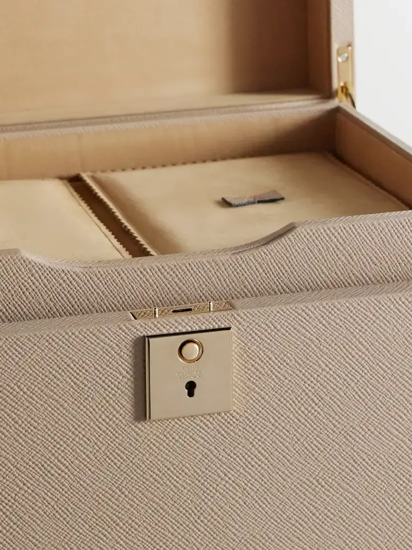 Smythson Deluxe Panama Textured-leather Jewelry Box | Thumbnail 3 Smythson Deluxe Panama Textured-leather Jewelry Box | Thumbnail 3
