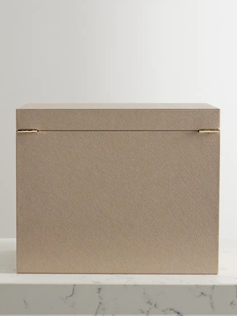 Smythson Deluxe Panama Textured-leather Jewelry Box | Thumbnail 4 Smythson Deluxe Panama Textured-leather Jewelry Box | Thumbnail 4