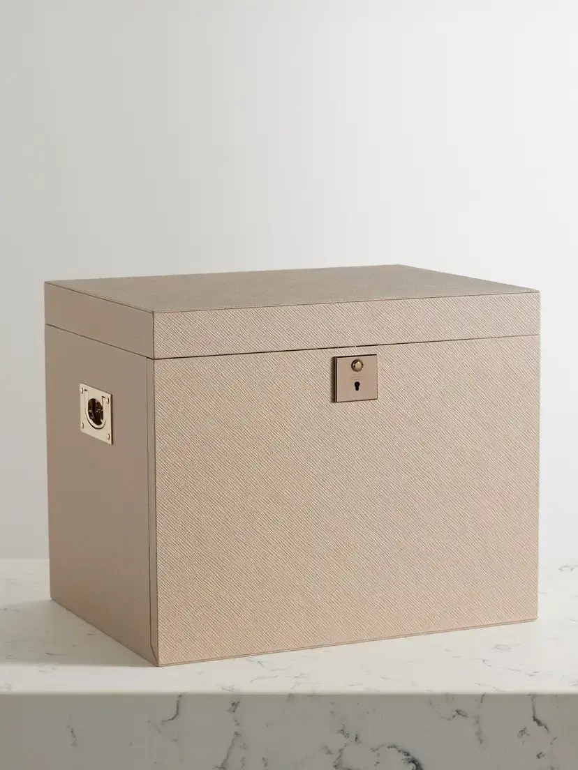 Smythson Deluxe Panama Textured-leather Jewelry Box | Thumbnail 5 Smythson Deluxe Panama Textured-leather Jewelry Box | Thumbnail 5