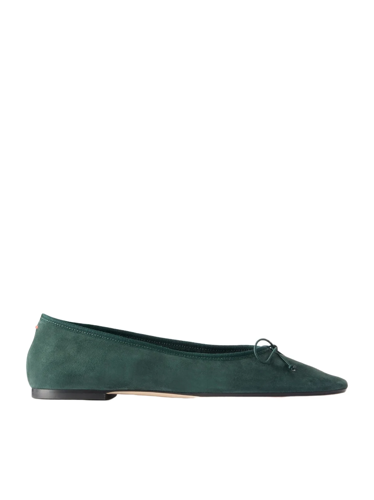 aeyde Tiby Bow-detail Suede Ballet Flats