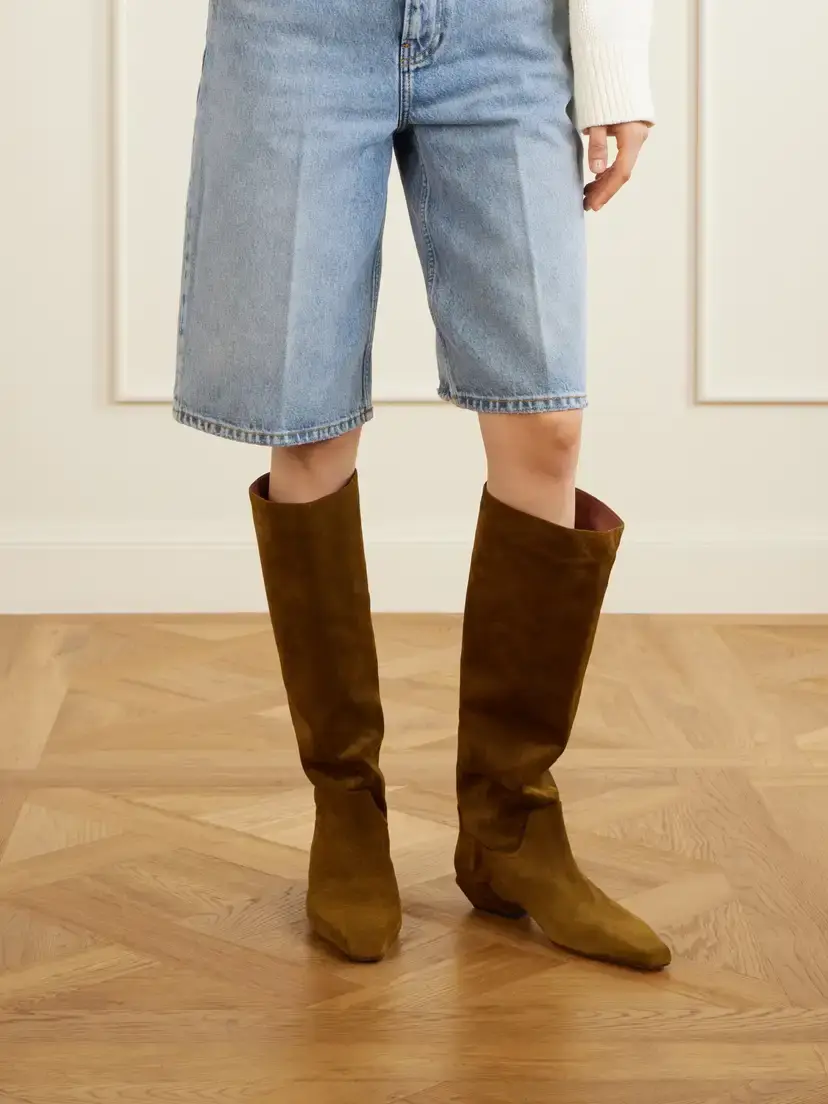 Paris Texas Bettina 25 Suede Knee Boots | Thumbnail 2