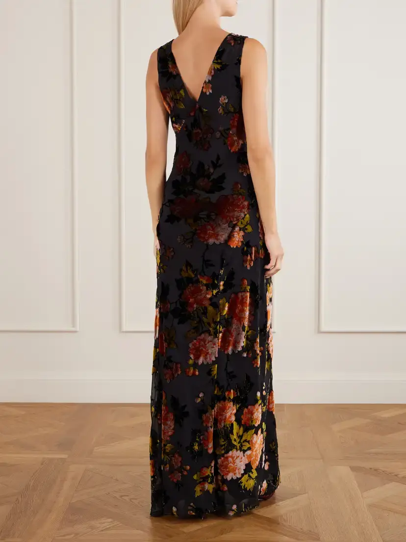 ANNA SUI Velvet Devoré Maxi Dress | Thumbnail 3 ANNA SUI Velvet Devoré Maxi Dress | Thumbnail 3