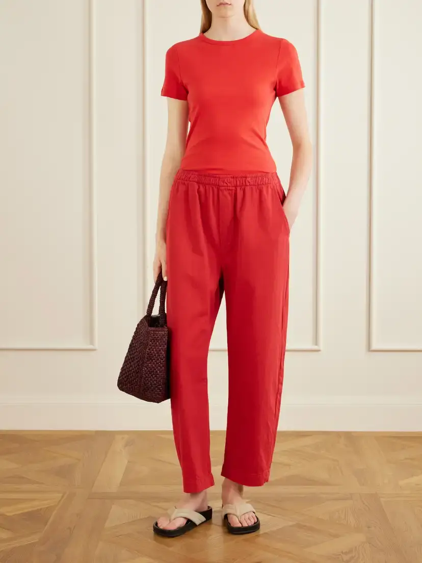 Jamie Haller Boxer Cotton Wide-leg Pants | Thumbnail 2