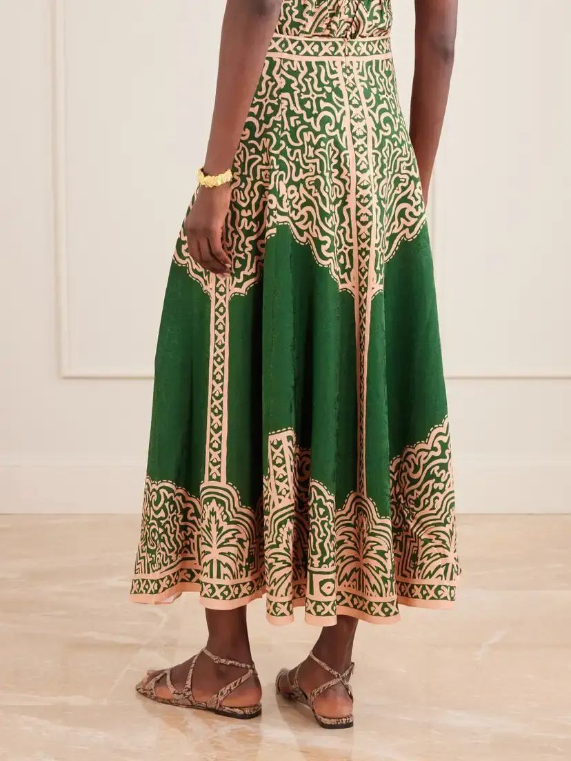Johanna Ortiz Encanto De Isla Satin-jacquard Maxi Skirt | Thumbnail 3 Johanna Ortiz Encanto De Isla Satin-jacquard Maxi Skirt | Thumbnail 3