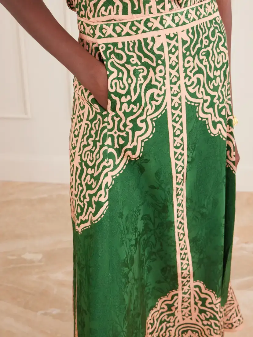 Johanna Ortiz Encanto De Isla Satin-jacquard Maxi Skirt | Thumbnail 4 Johanna Ortiz Encanto De Isla Satin-jacquard Maxi Skirt | Thumbnail 4