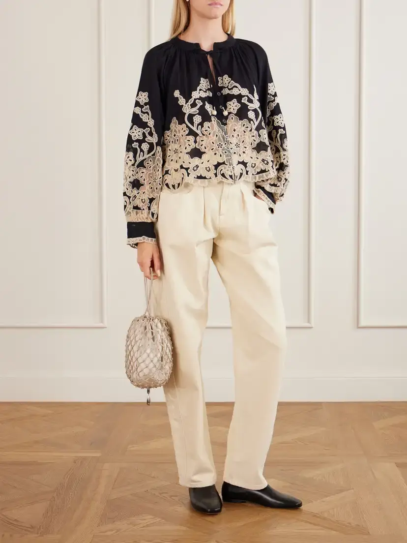 Sea Gracelyn Broderie-anglaise Cotton Blouse | Thumbnail 2 Sea Gracelyn Broderie-anglaise Cotton Blouse | Thumbnail 2