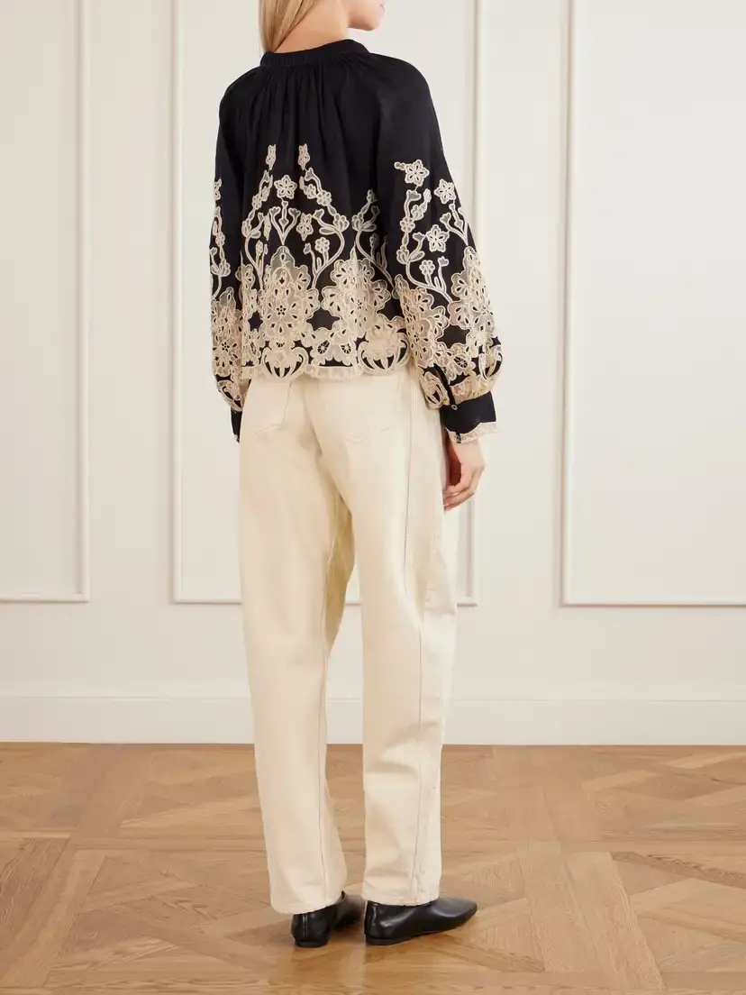 Sea Gracelyn Broderie-anglaise Cotton Blouse | Thumbnail 3 Sea Gracelyn Broderie-anglaise Cotton Blouse | Thumbnail 3