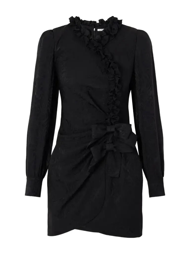Ruffled Silk-jacquard Mini Dress Ruffled Silk-jacquard Mini Dress