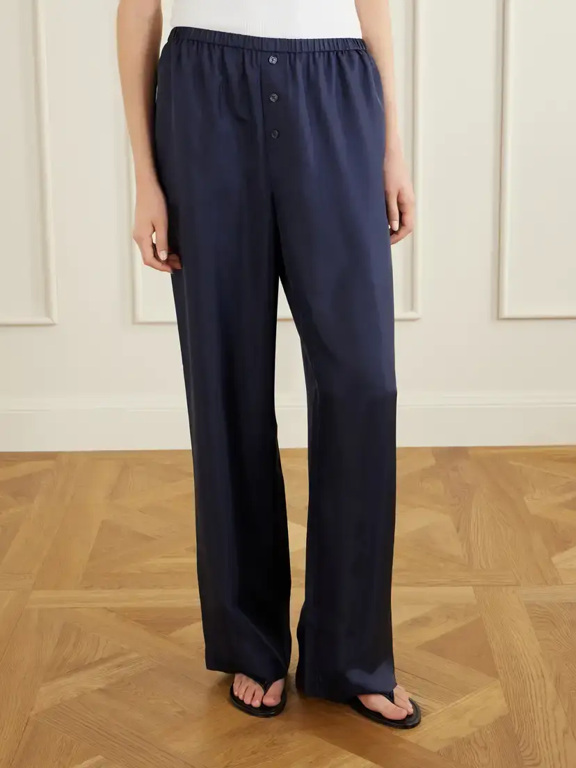 RÓHE Silk-satin Wide-leg Pants | Thumbnail 3