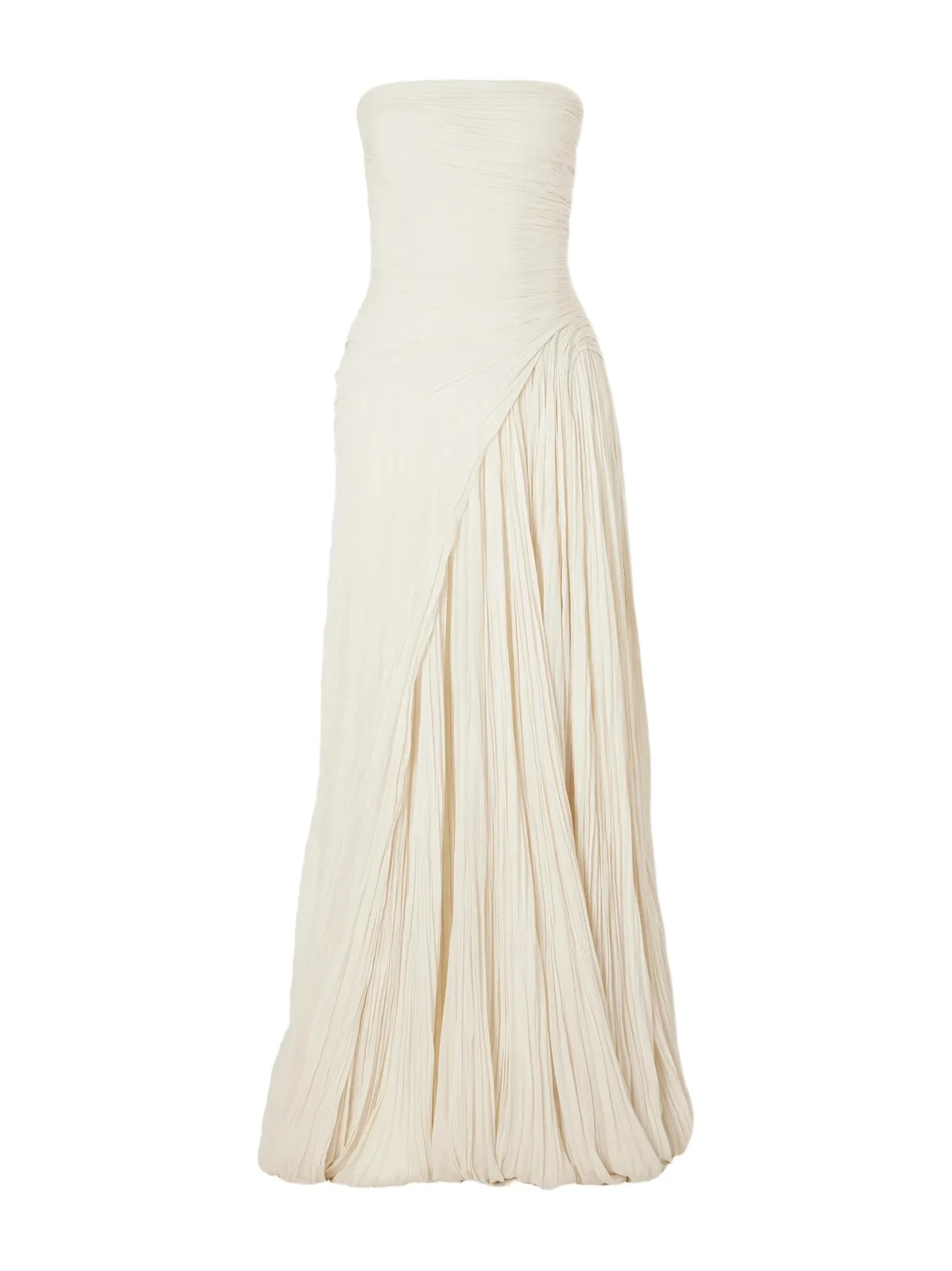 Pleated Crepe De Chine Gown Pleated Crepe De Chine Gown