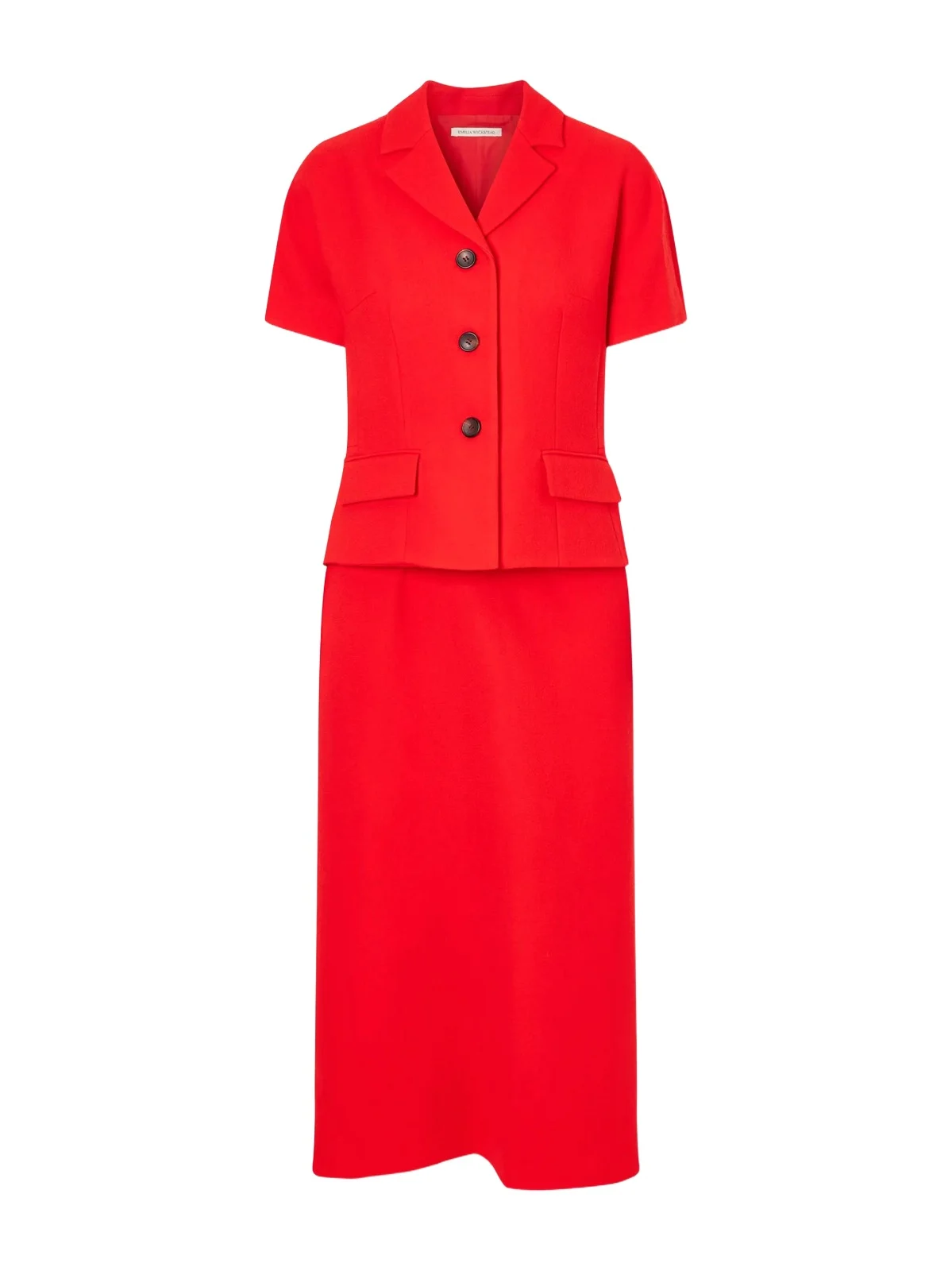 Alexina Wool-crepe Midi Dress