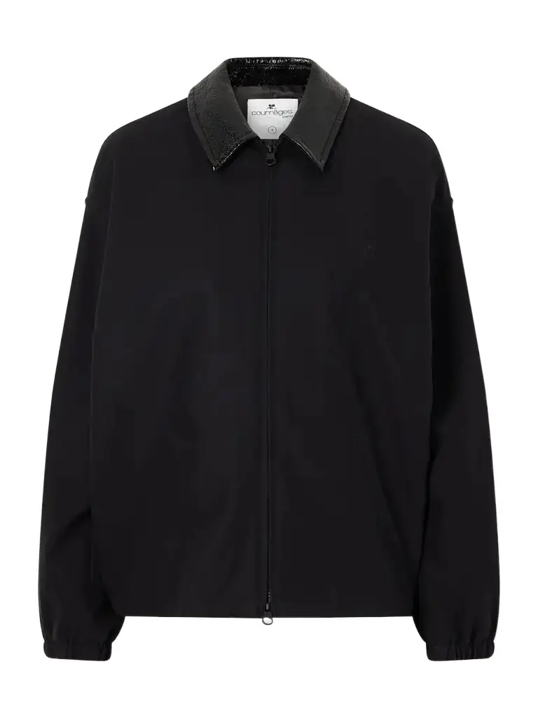 Courrèges Logo-embroidered Cotton Canvas Bomber Jacket | Image 1 Courrèges Logo-embroidered Cotton Canvas Bomber Jacket | Image 1