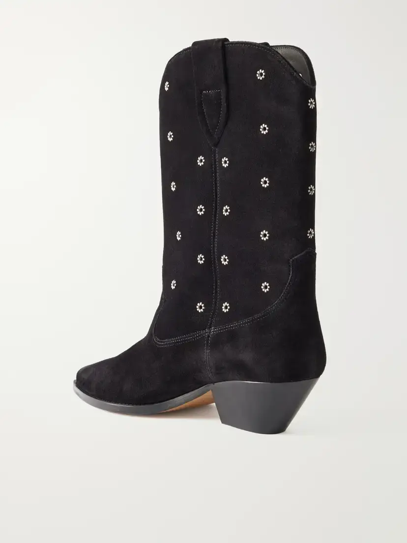 Isabel Marant Duerto Eyelet-embellished Suede Ankle Boots | Thumbnail 3 Isabel Marant Duerto Eyelet-embellished Suede Ankle Boots | Thumbnail 3