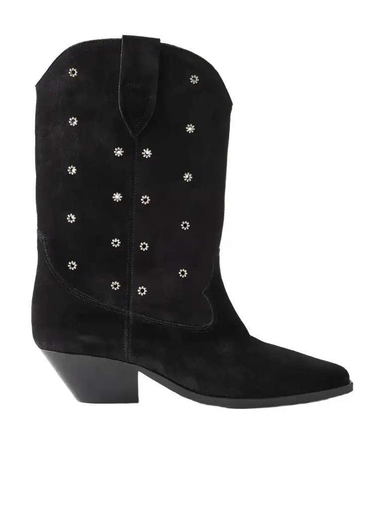 Isabel Marant Duerto Eyelet-embellished Suede Ankle Boots | Image 1 Isabel Marant Duerto Eyelet-embellished Suede Ankle Boots | Image 1