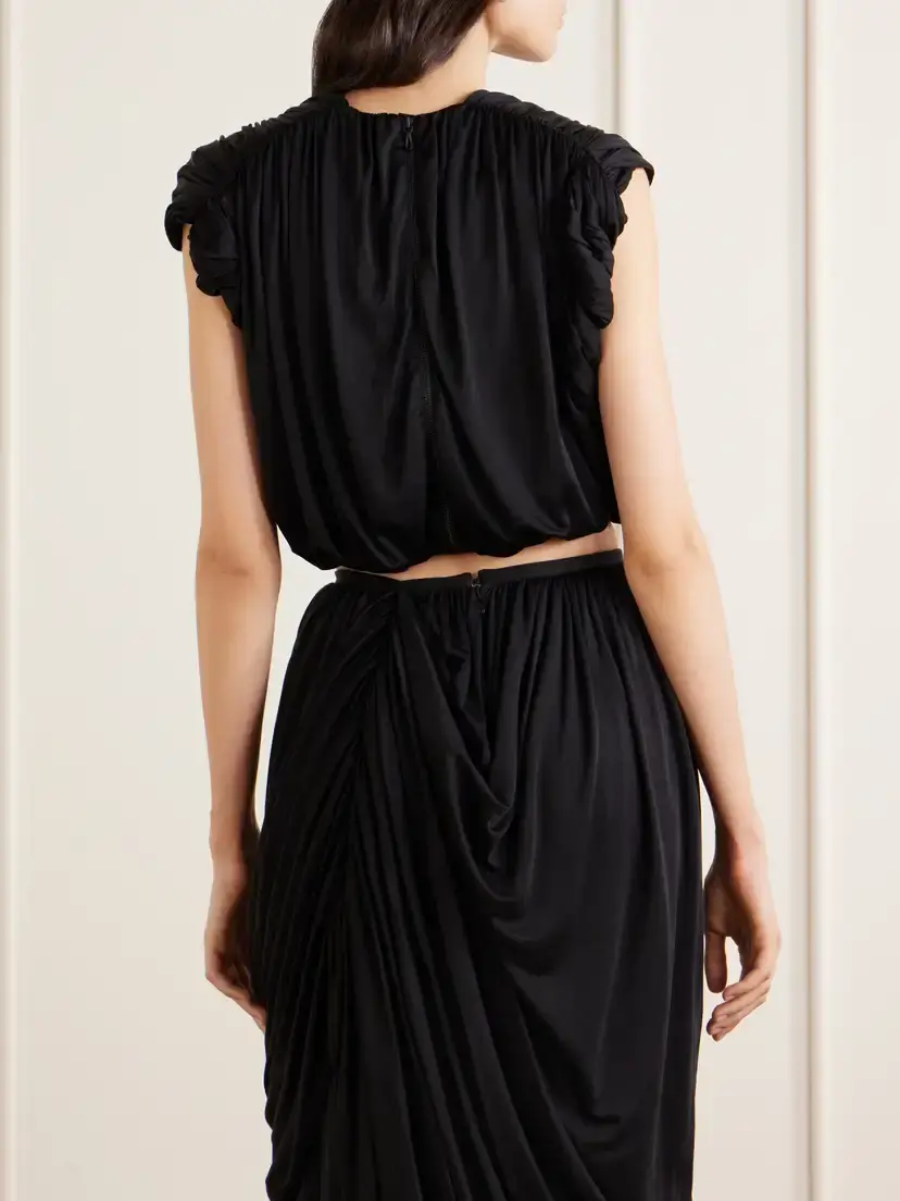 Heirlome Effie Gathered Silk-jersey Tank | Thumbnail 3 Heirlome Effie Gathered Silk-jersey Tank | Thumbnail 3