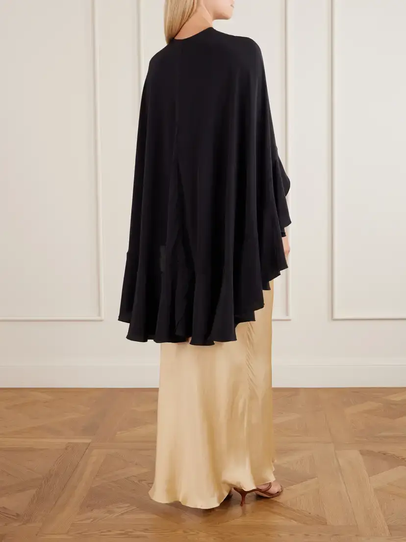 Johanna Ortiz Aromatic Garden Fringed Silk-crepe Cape | Thumbnail 3 Johanna Ortiz Aromatic Garden Fringed Silk-crepe Cape | Thumbnail 3