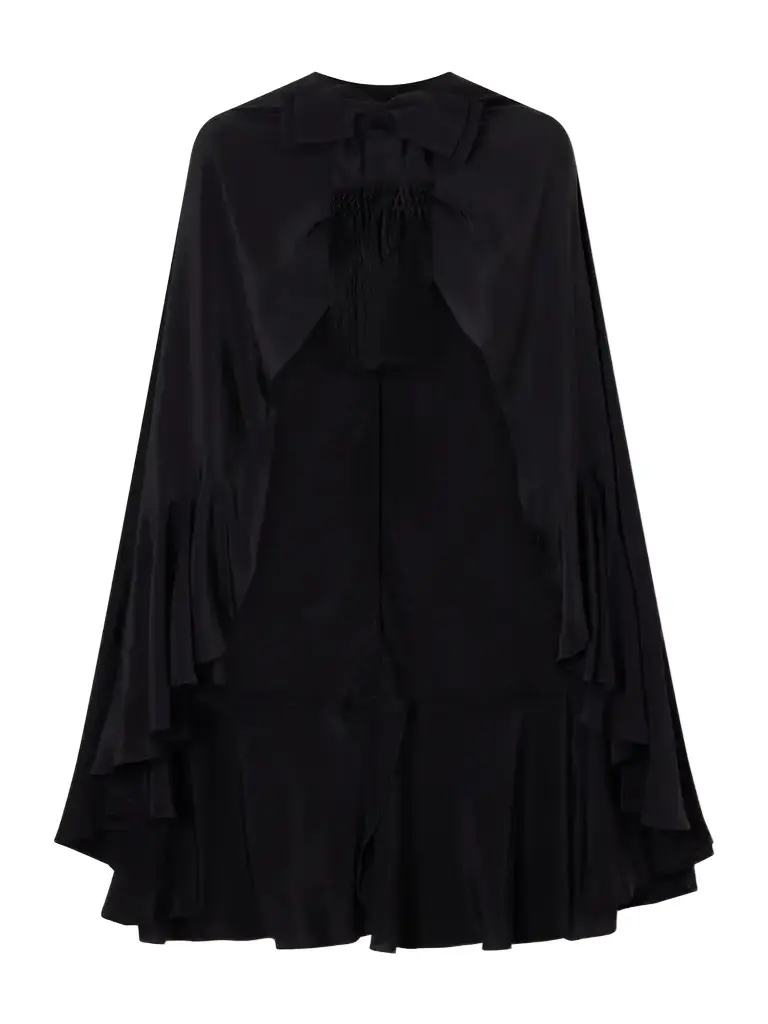 Johanna Ortiz Aromatic Garden Fringed Silk-crepe Cape | Image 1 Johanna Ortiz Aromatic Garden Fringed Silk-crepe Cape | Image 1