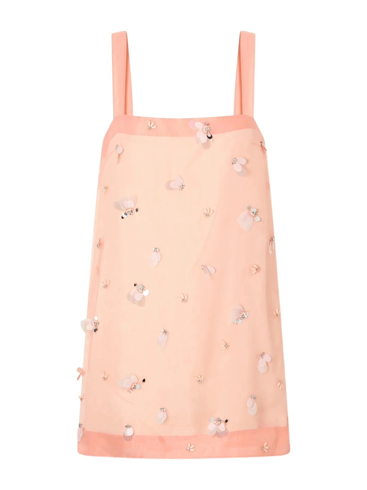 Sumi Embellished Organza Mini Dress