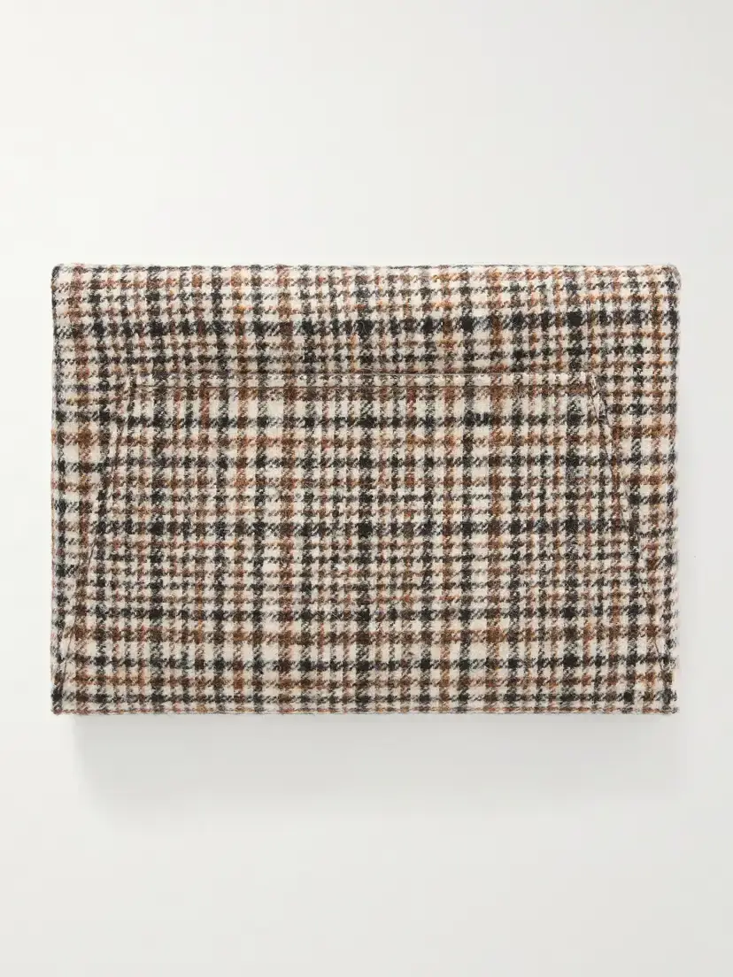 Brunello Cucinelli Checked Wool Clutch | Thumbnail 4