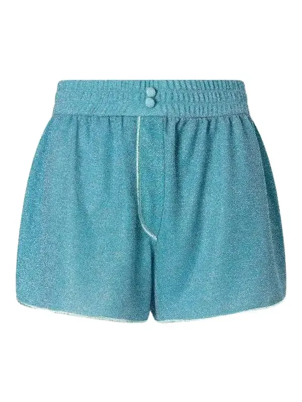 Oséree Lumiere Metallic Lurex Shorts