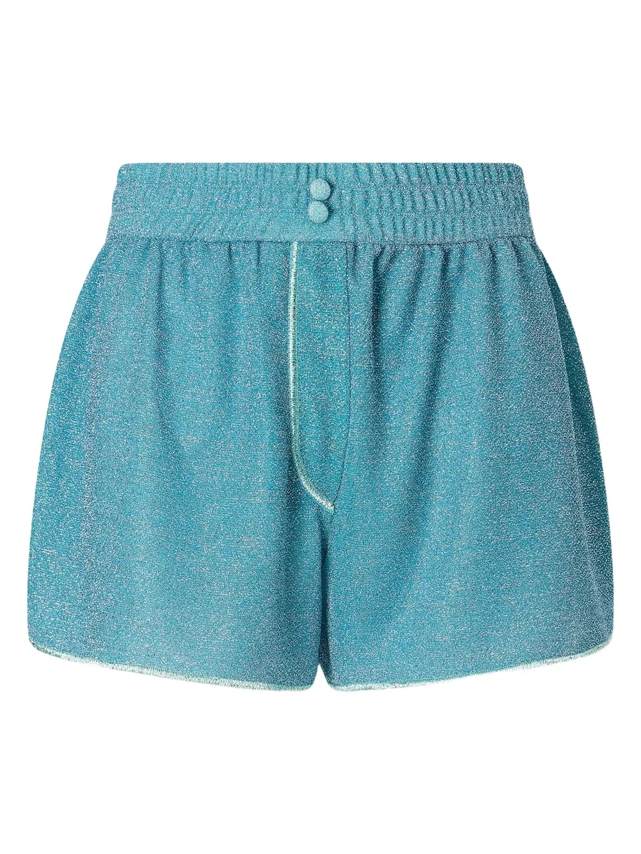 Oséree Lumiere Metallic Lurex Shorts