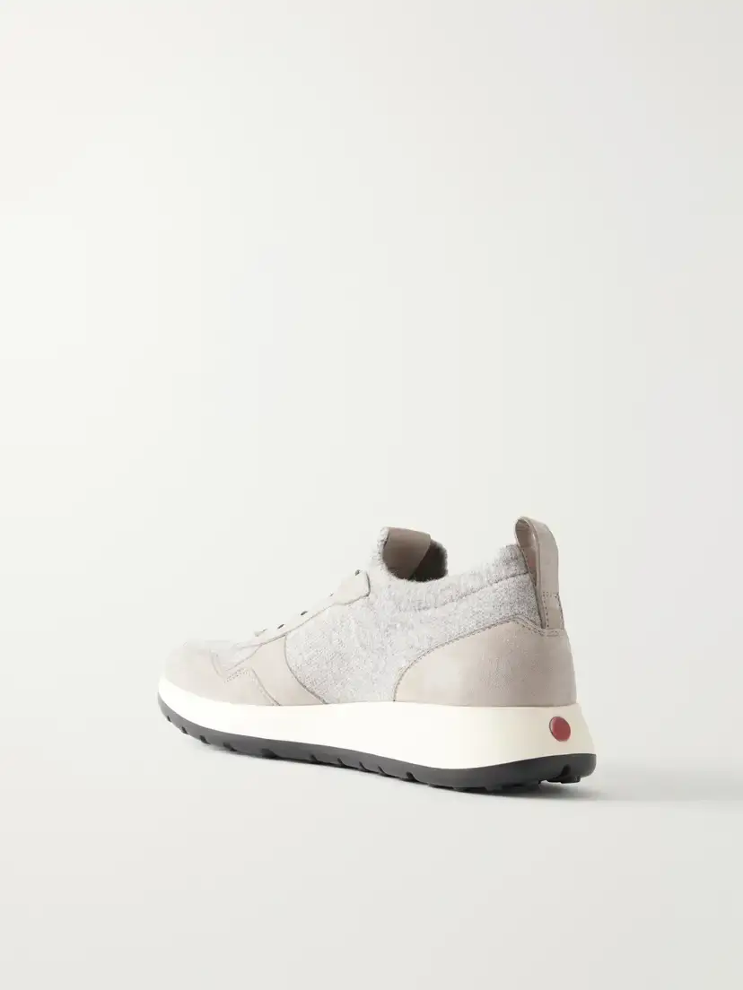 Tod's Suede-trimmed Sneakers | Thumbnail 3 Tod's Suede-trimmed Sneakers | Thumbnail 3