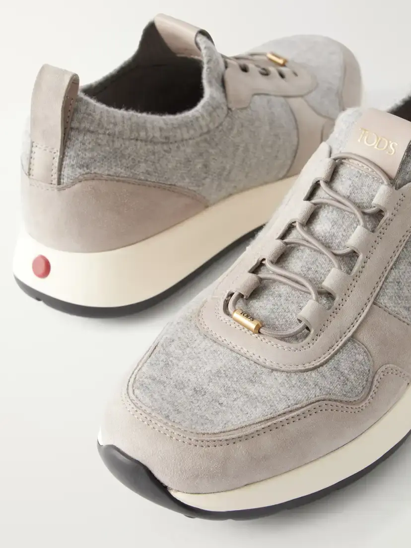 Tod's Suede-trimmed Sneakers | Thumbnail 5 Tod's Suede-trimmed Sneakers | Thumbnail 5