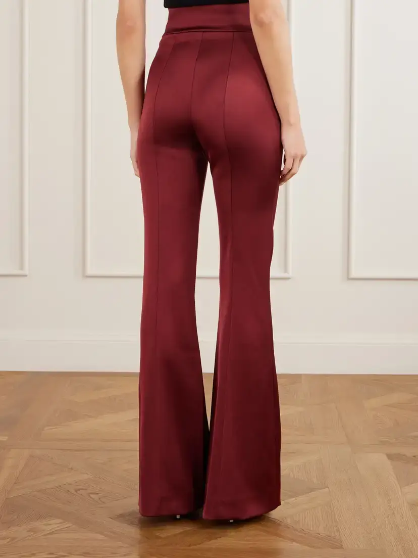 Galvan Satin Flared Pants | Thumbnail 4 Galvan Satin Flared Pants | Thumbnail 4