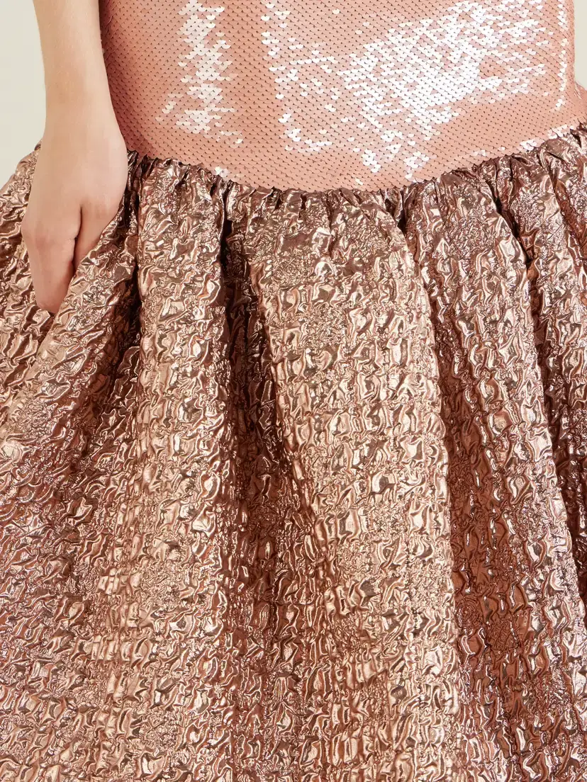 Dima Ayad Sequin-embellished Cloqué Gown | Thumbnail 5 Dima Ayad Sequin-embellished Cloqué Gown | Thumbnail 5