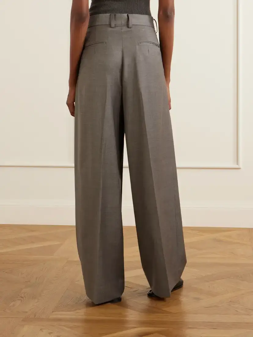 ssstein Wool Pleated Wide-leg Pants | Thumbnail 3 ssstein Wool Pleated Wide-leg Pants | Thumbnail 3