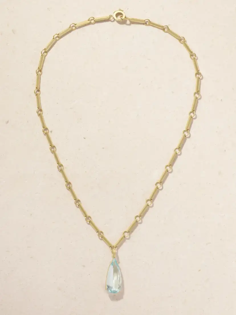 Irene Neuwirth Heroic 18-karat Gold Aquamarine Necklace | Thumbnail 4 Irene Neuwirth Heroic 18-karat Gold Aquamarine Necklace | Thumbnail 4