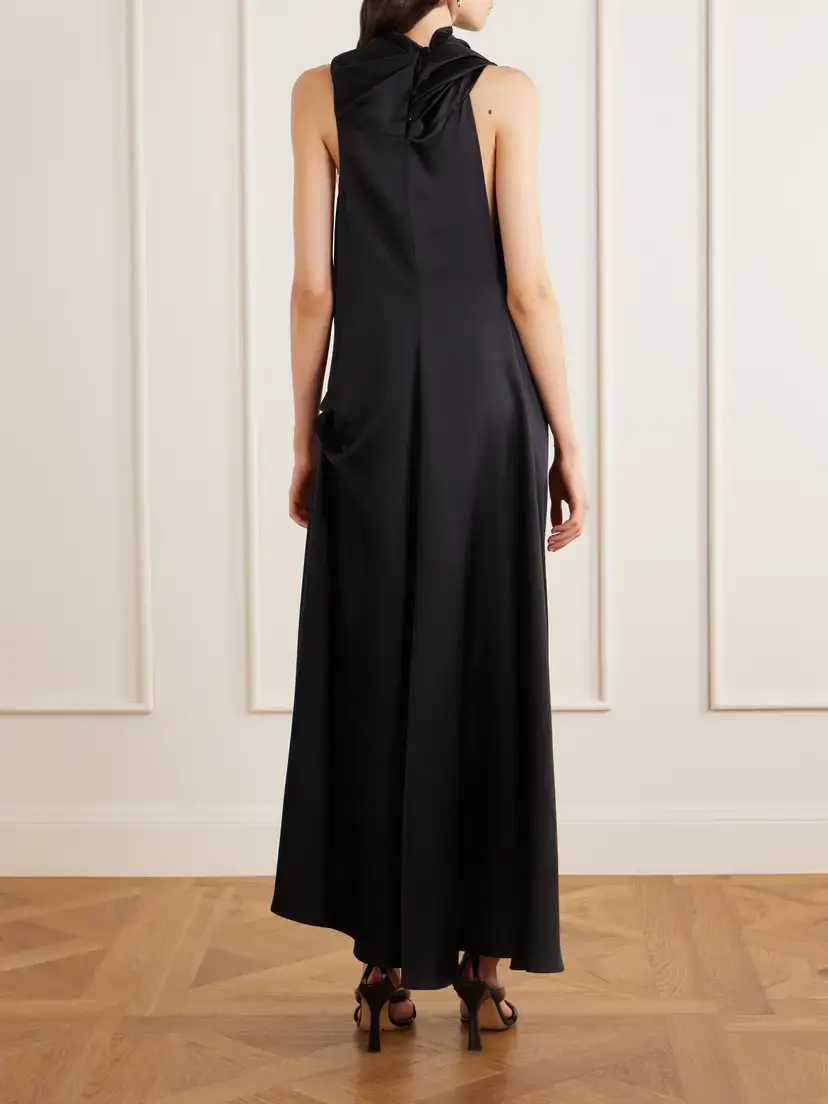 Heirlome Kate Silk-satin Dress | Thumbnail 3 Heirlome Kate Silk-satin Dress | Thumbnail 3