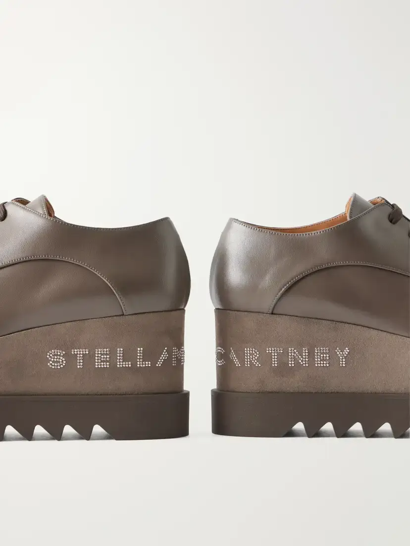 Stella McCartney Elyse Logo-embellished Vegan Material Platform Brogues | Thumbnail 5 Stella McCartney Elyse Logo-embellished Vegan Material Platform Brogues | Thumbnail 5
