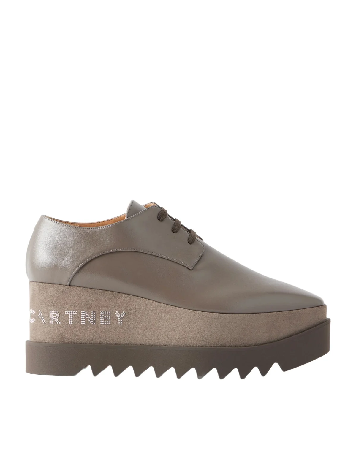 Elyse Logo-embellished Vegan Material Platform Brogues