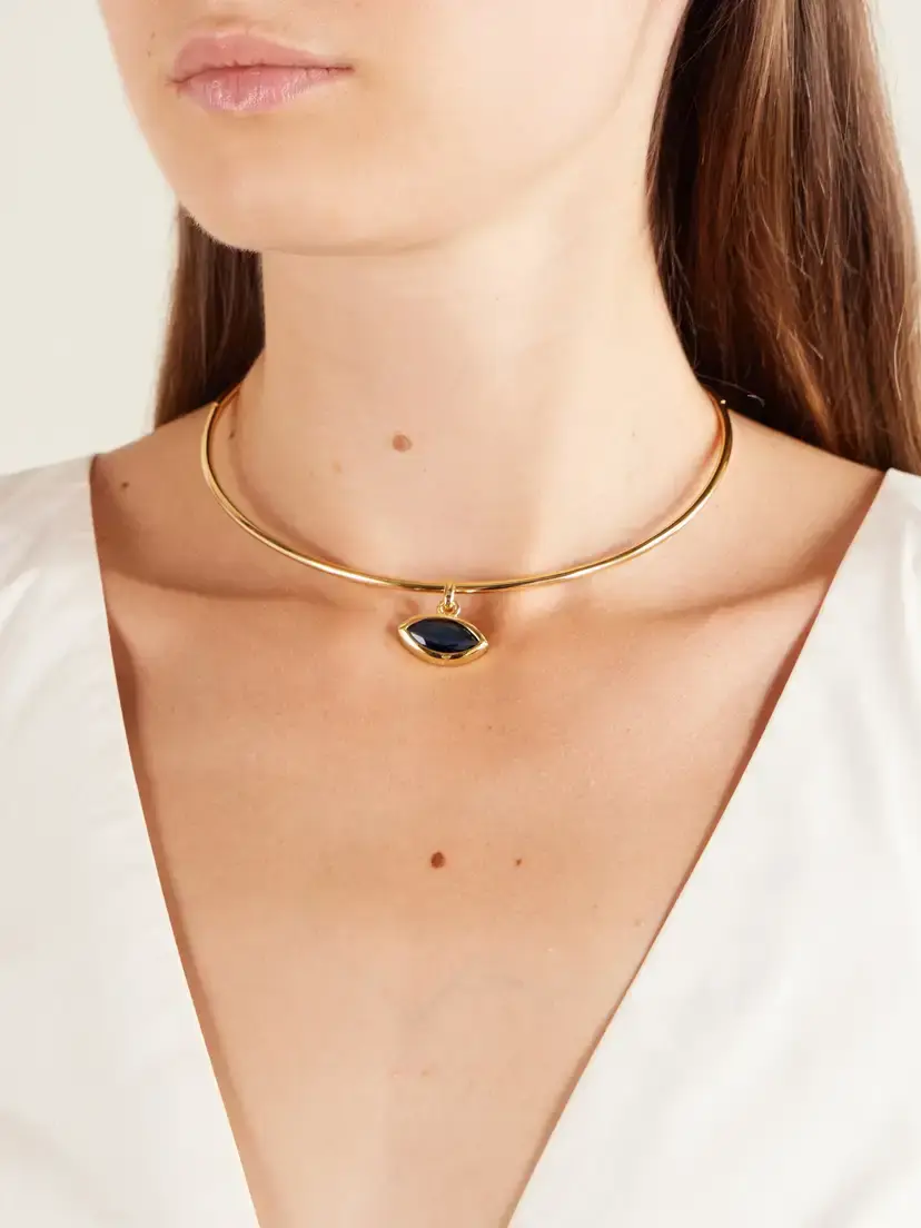 Martha Calvo Protection Gold-toned Sapphire Necklace | Thumbnail 2 Martha Calvo Protection Gold-toned Sapphire Necklace | Thumbnail 2