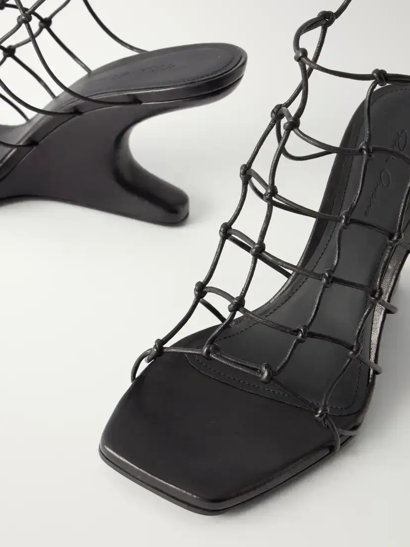 Rick Owens Cantilever 80 Leather Wedge Sandals | Thumbnail 5 Rick Owens Cantilever 80 Leather Wedge Sandals | Thumbnail 5