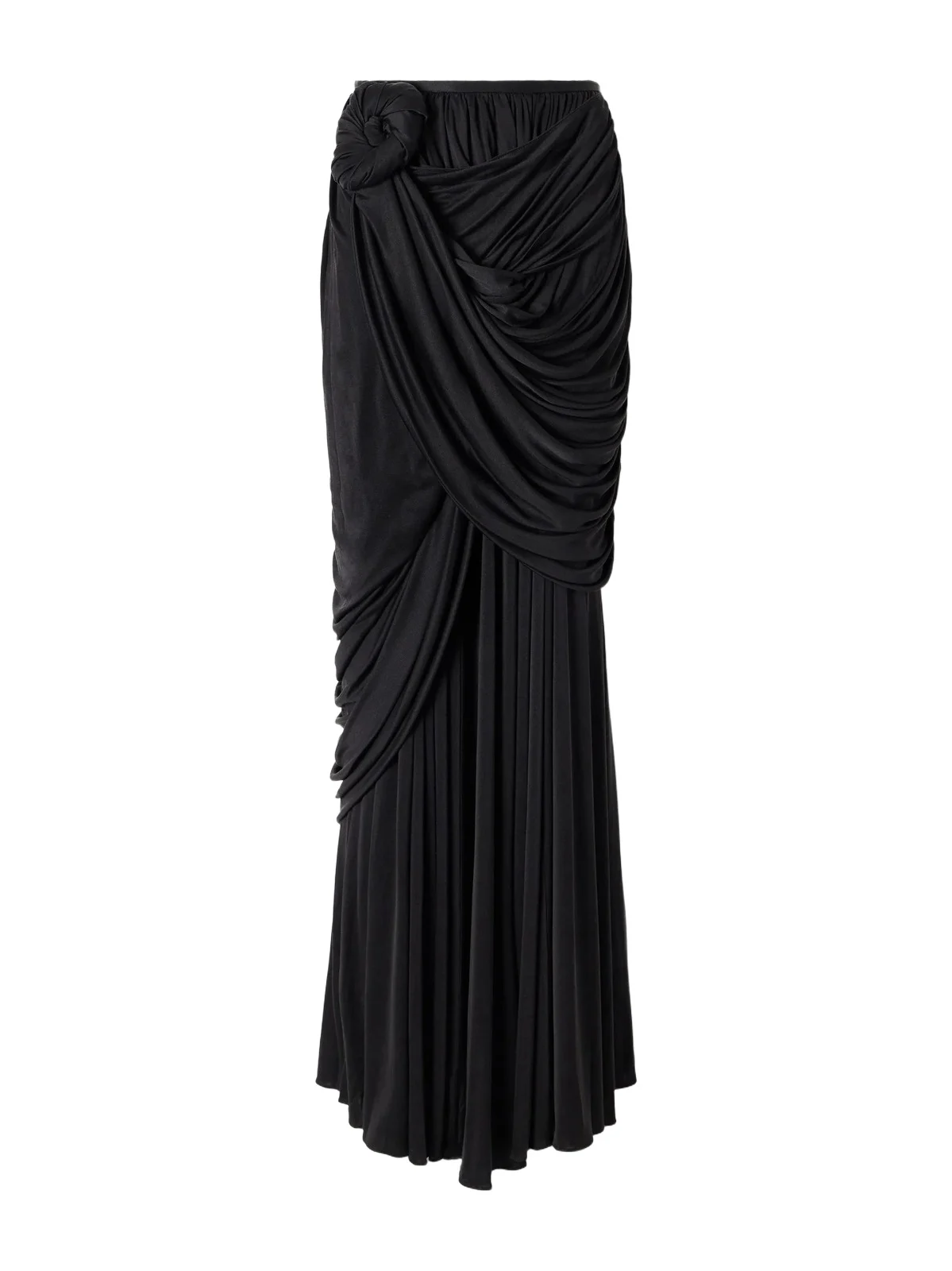 Effie Draped Silk-jersey Maxi Skirt Effie Draped Silk-jersey Maxi Skirt