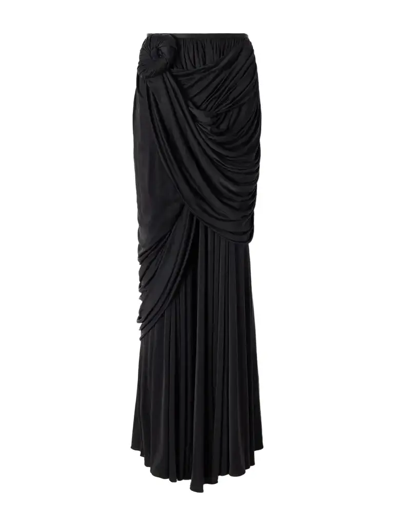 Heirlome Effie Draped Silk-jersey Maxi Skirt | Image 1 Heirlome Effie Draped Silk-jersey Maxi Skirt | Image 1