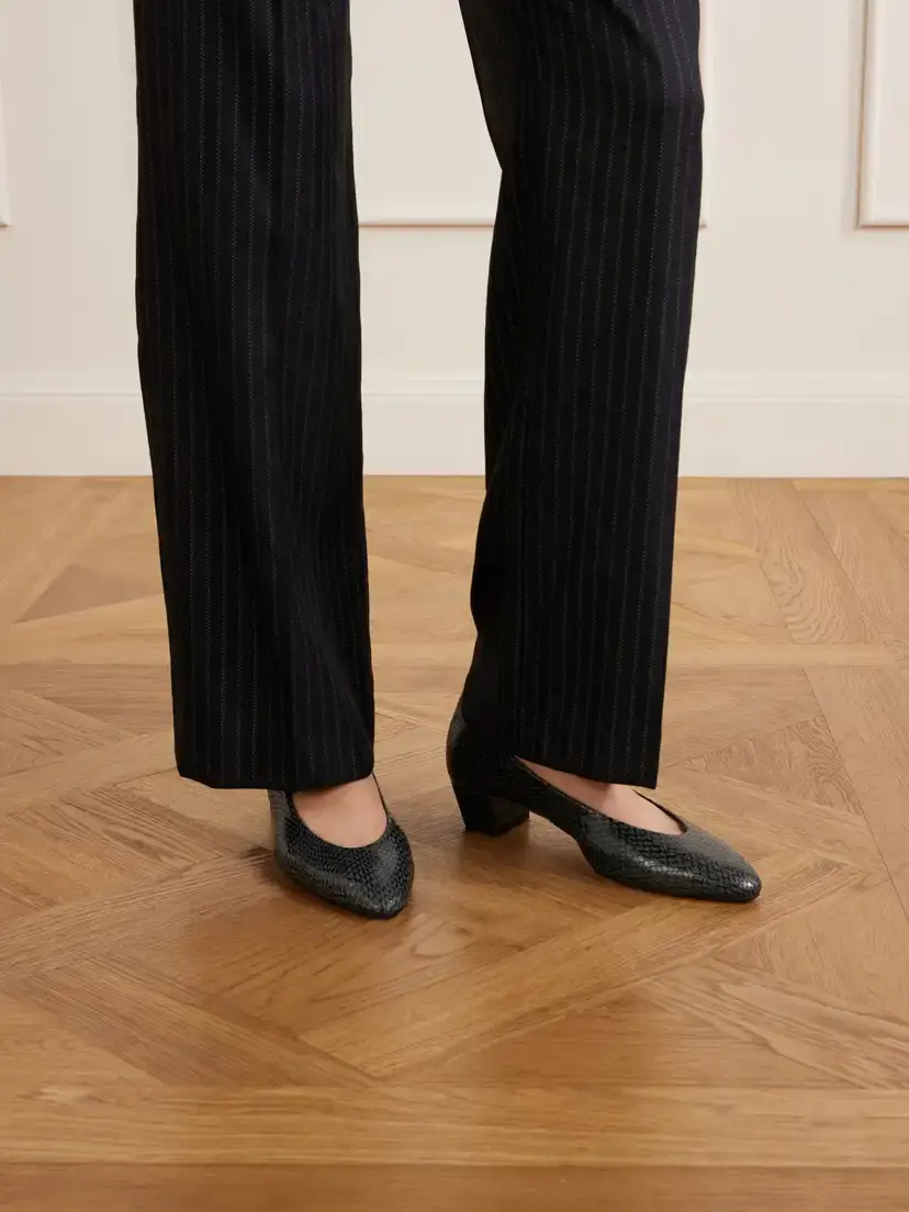 aeyde Helia 35 Snake-effect Leather Pumps | Thumbnail 2 aeyde Helia 35 Snake-effect Leather Pumps | Thumbnail 2