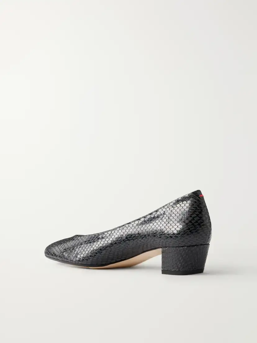 aeyde Helia 35 Snake-effect Leather Pumps | Thumbnail 3 aeyde Helia 35 Snake-effect Leather Pumps | Thumbnail 3
