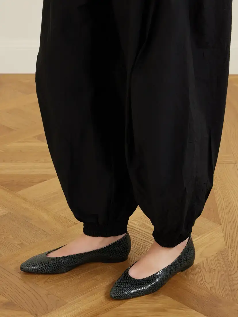 aeyde Ellie Snake-effect Leather Ballet Flats | Thumbnail 2 aeyde Ellie Snake-effect Leather Ballet Flats | Thumbnail 2