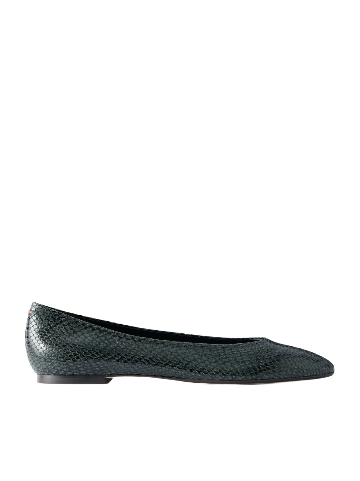 aeyde Ellie Snake-effect Leather Ballet Flats