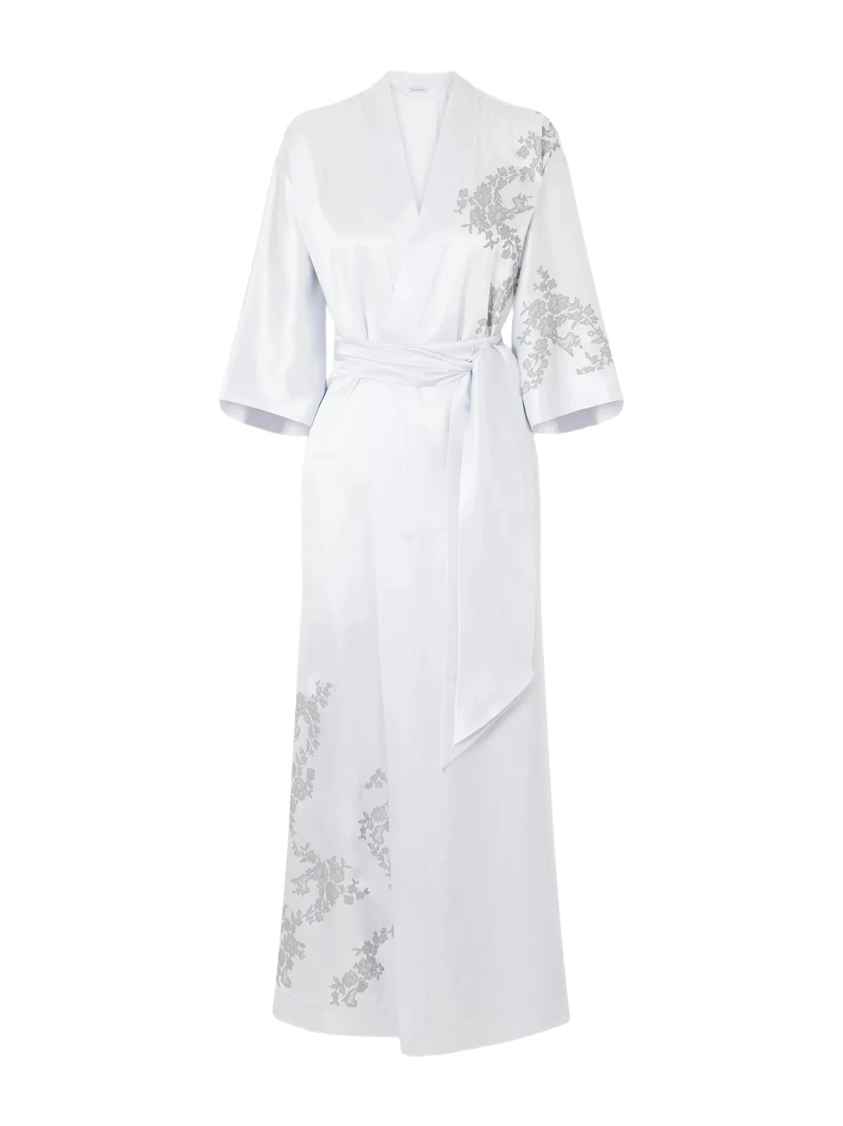 Lace-appliqué Silk-satin Robe Lace-appliqué Silk-satin Robe