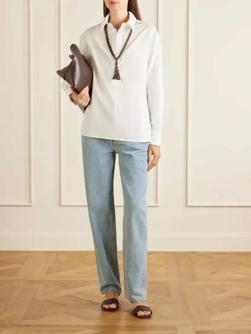 Loulou de Saison Colin Cotton-poplin Shirt | Thumbnail 2 Loulou de Saison Colin Cotton-poplin Shirt | Thumbnail 2