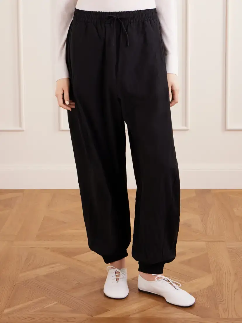 RÓHE Cotton-blend Seersucker Balloon Pants | Thumbnail 3