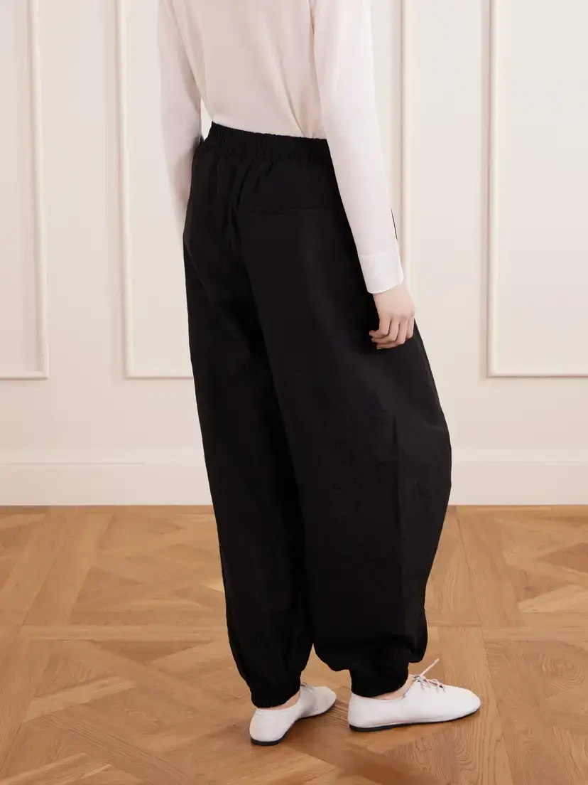 RÓHE Cotton-blend Seersucker Balloon Pants | Thumbnail 4