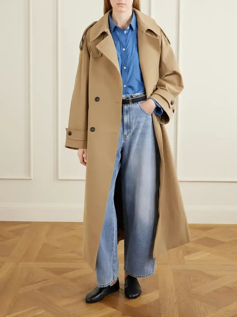 RÓHE Classic Double-breasted Gabardine Trench Coat | Thumbnail 2 RÓHE Classic Double-breasted Gabardine Trench Coat | Thumbnail 2