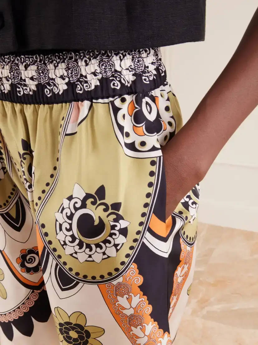 La DoubleJ Palazzo Printed Silk-twill Shorts | Thumbnail 4 La DoubleJ Palazzo Printed Silk-twill Shorts | Thumbnail 4