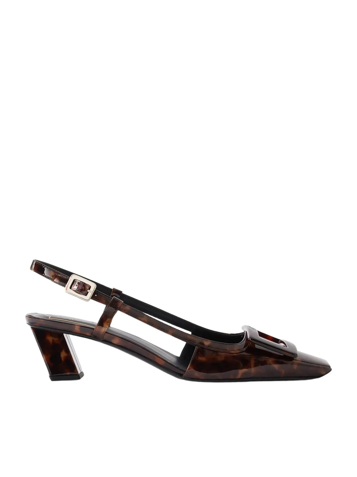 Belle Vivier 45 Animal-print Patent-leather Slingback Pumps Belle Vivier 45 Animal-print Patent-leather Slingback Pumps